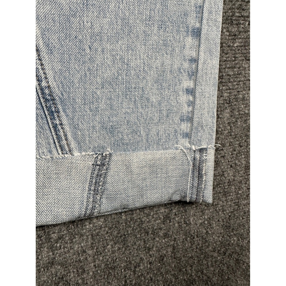 Pistola Kacey‎ Mid-Rise Cuffed Boyfriend Jeans Women 30 Light Blue Crop Relaxed - Picture 7 of 11